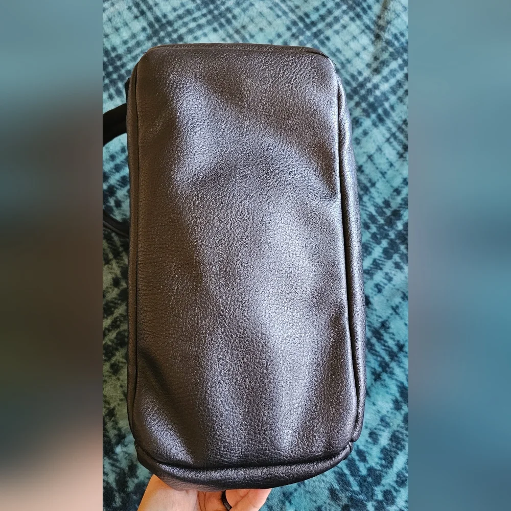 Fleshly Picked transport/diaper black‎ leather backpack